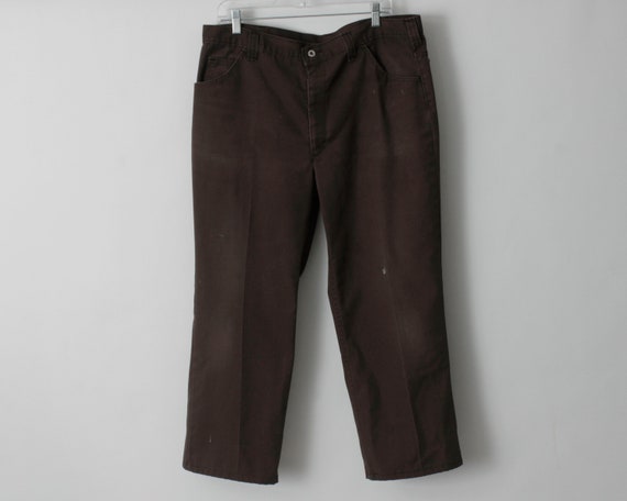 Vintage Unitog Pants Men's Brown Skater 37 38 X 26 - Retro