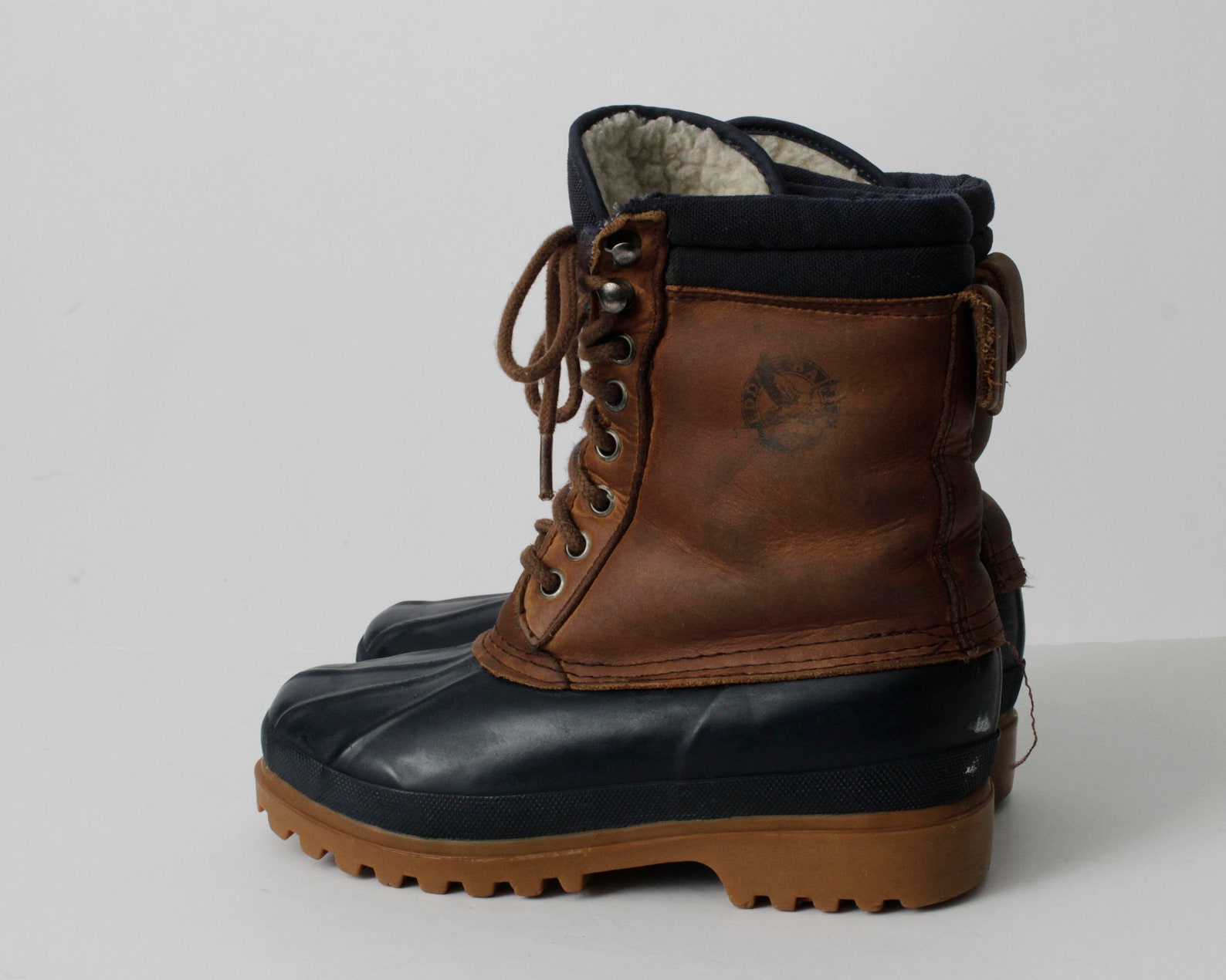 Vintage 80s Eddie Bauer Duck Boots Women's Size 6 Blue Etsy