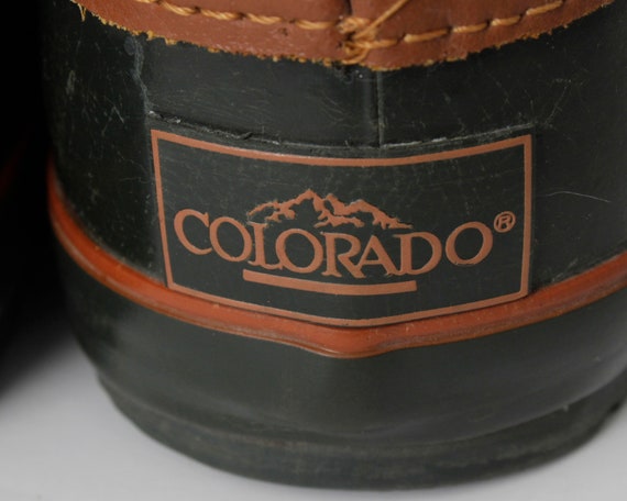 Vintage Duck Boots Colorado Women's Rain Green Br… - image 7