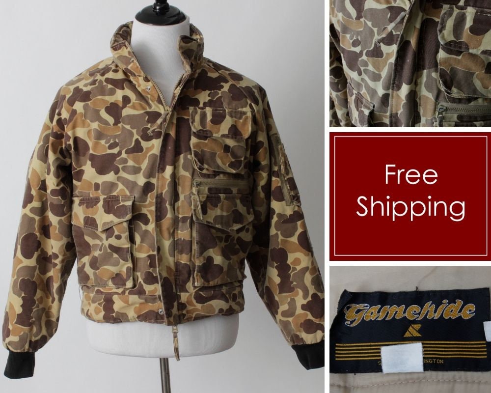 Vintage Camouflage Coat Jacket Gamehide 
