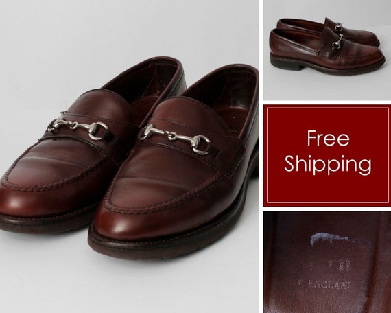 Buy Vintage Alden Shoes Men's Horse Bit Loafer Loafers Red Online in India - Etsy