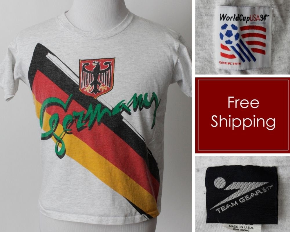 1994年アメリカW杯　公式ドイツ代表応援Tシャツ 94アメリカW杯 ドイツ代表公式応援Tシャツ サッカー・フットサル