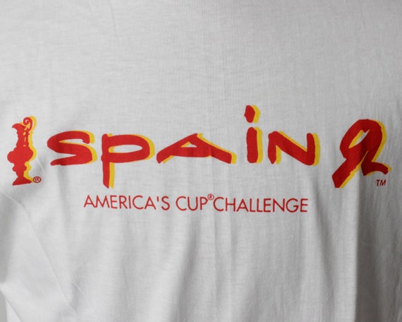 Vintage 90s Sailing T Shirt Tee T-Shirt America's… - image 4