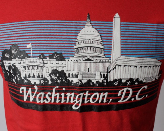 Vintage 80s Washington DC D.C. T Shirt Tee Capito… - image 4