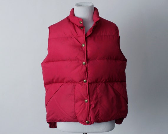 Vintage Down Vest Goose Down Women