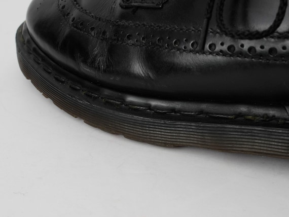 Vintage Dr Martens Shoes Wing Tip Wingtip Black Z… - image 7