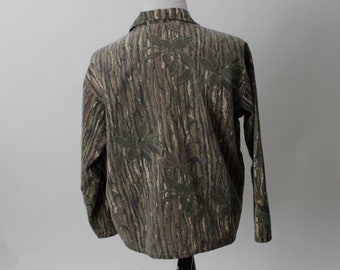 Chemise De Chasse Realtree Camouflage Manches Longues - Homme Taille L, Années 90