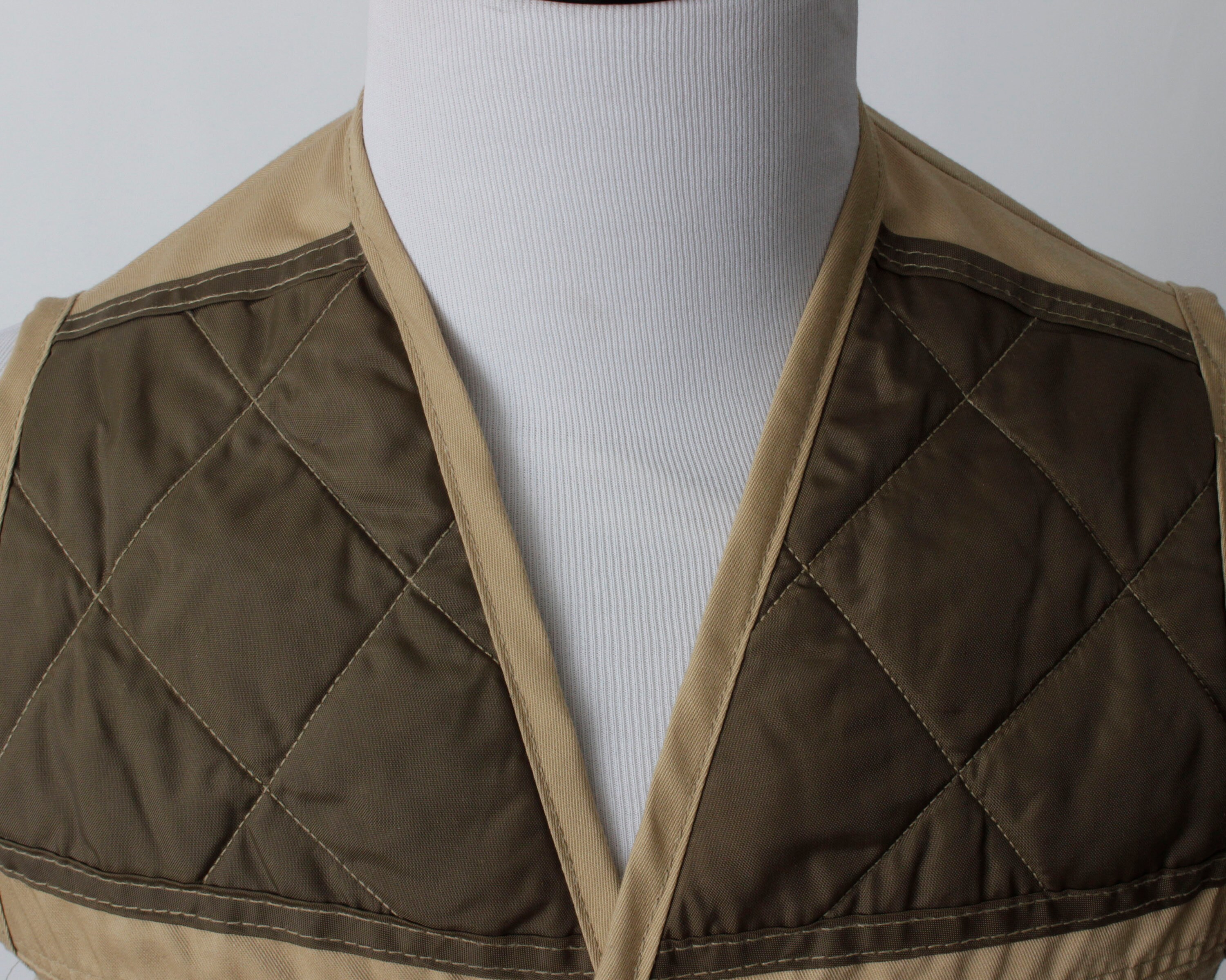 Vintage 80s Hunting Vest Jim Catfish Hunter Saftbak Brown Shotgun