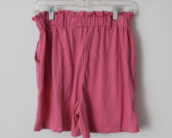 Vintage 80s Shorts Women's Pink Short High Waiste… - image 4