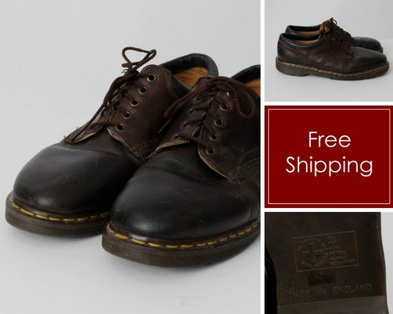 Vintage Dr Martens Shoes Doc Men's Size 12 Brown A