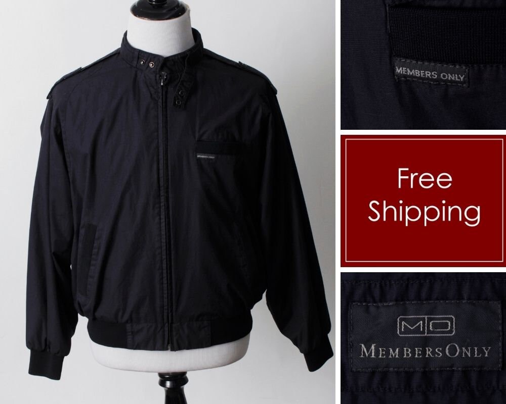 Vintage Members Only Club House Traditions Down Bomber Jacket 