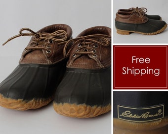 Vintage 90s Duck Boots Women's Eddie Bauer Size 7 - 90's Retro US Size 7 EU 37 - 38 UK 5 / 23.5 cm