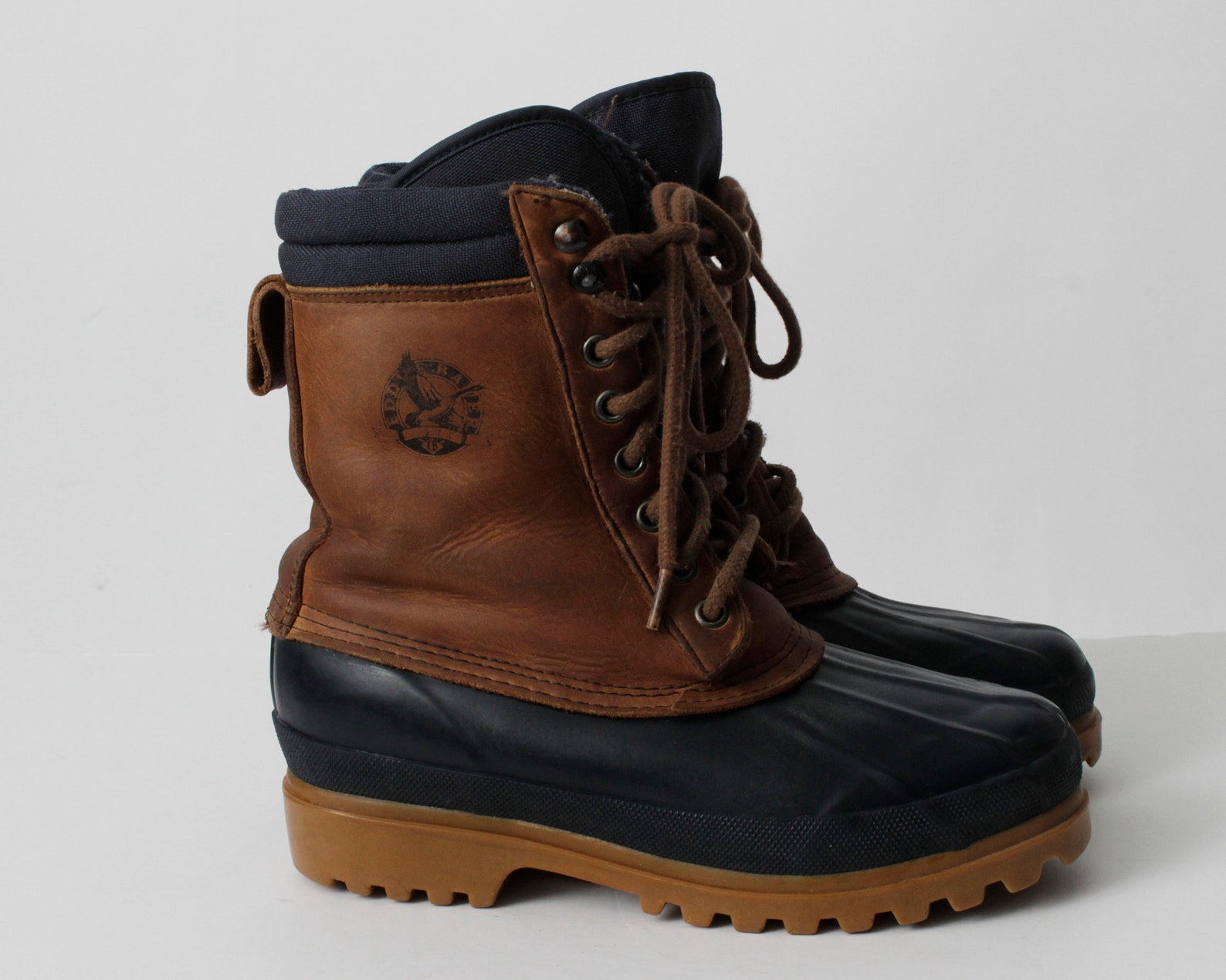 Vintage 80s Eddie Bauer Duck Boots Women's Size 6 Blue Etsy