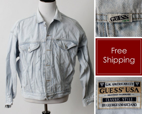 Vintage Denim Jean Jacket Guess 90s 