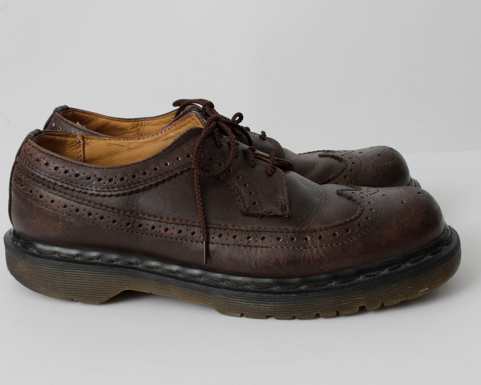 brown wingtip doc martens