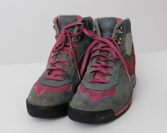 Vintage Nike Botas de senderismo Mujer Gris Púrpura - Etsy México