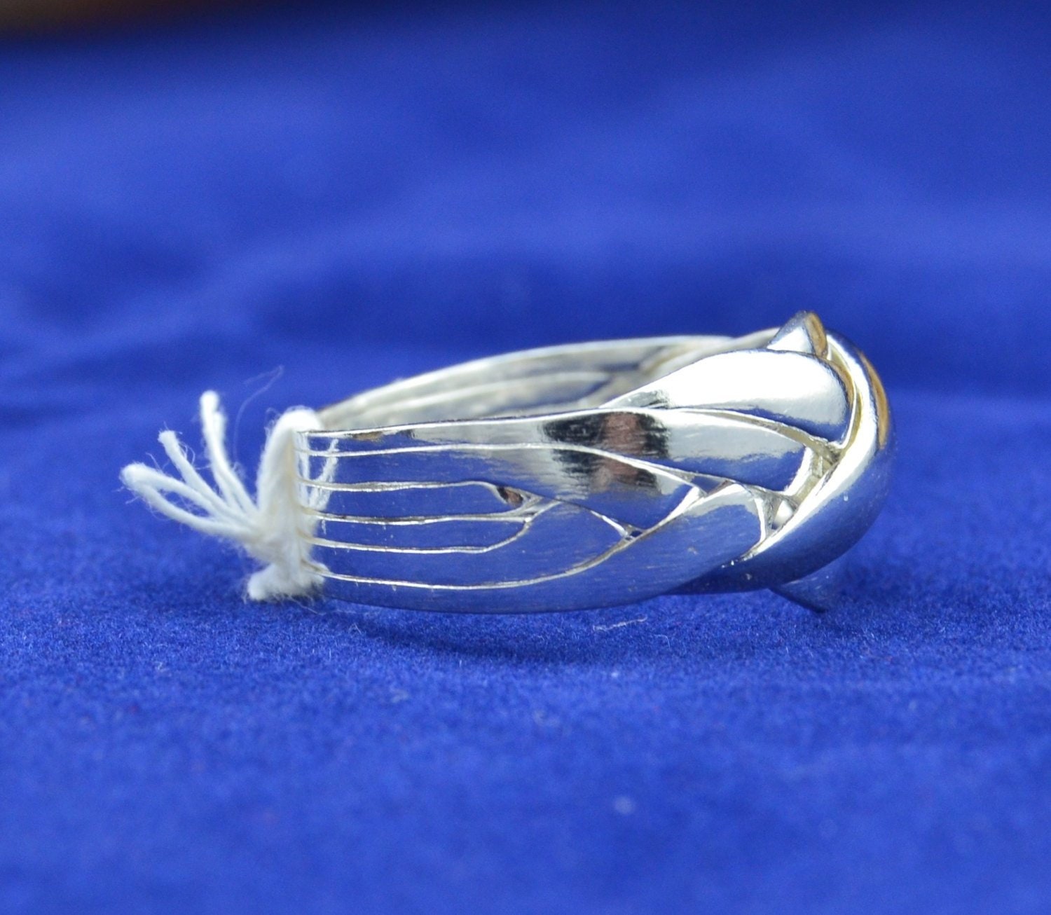 6 Piece Sterling Silver Puzzle Ring in Sizes 6 7 8 9 10 Etsy