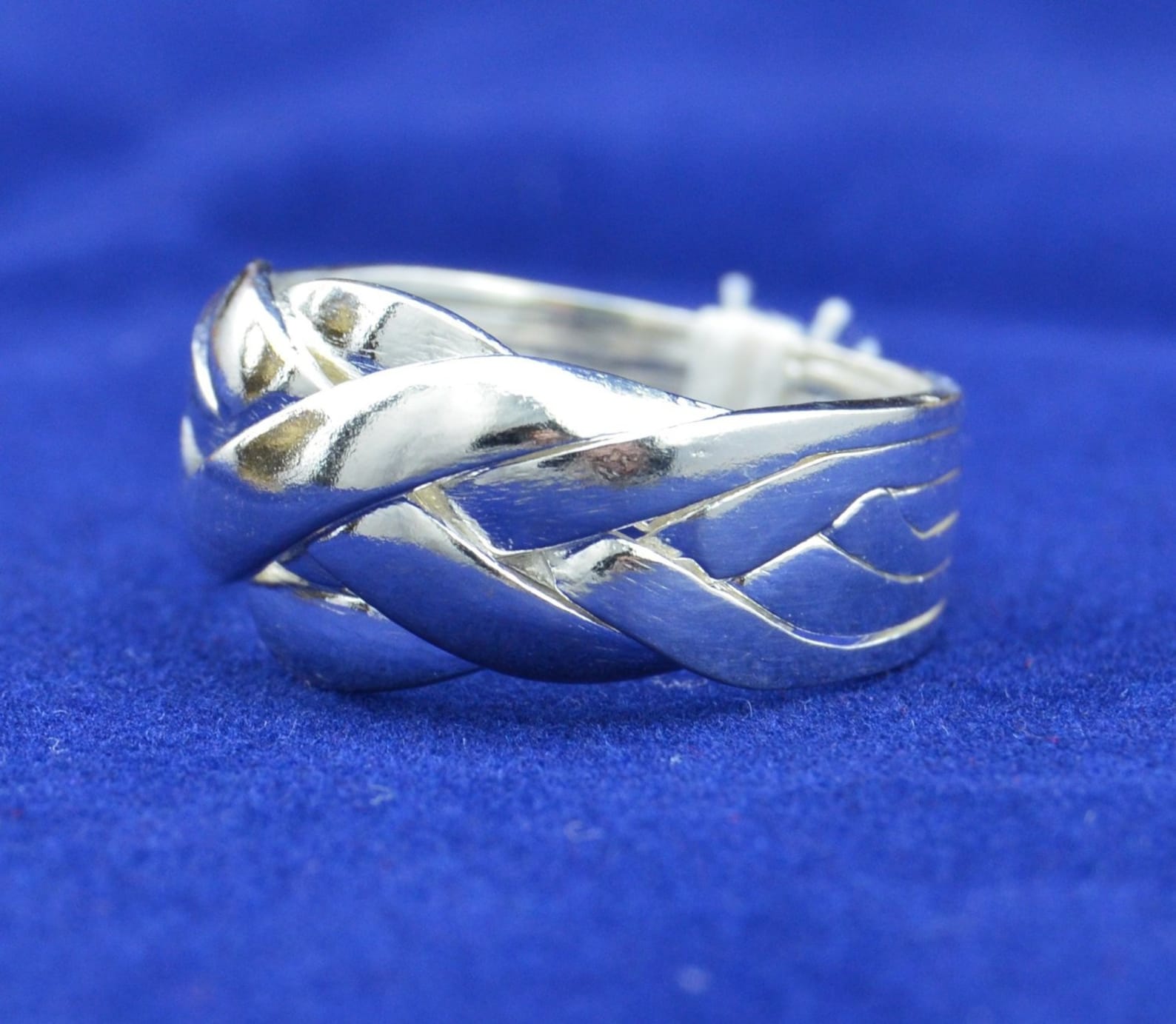 6 Piece Sterling Silver Puzzle Ring in Sizes 6 7 8 9 10 Etsy