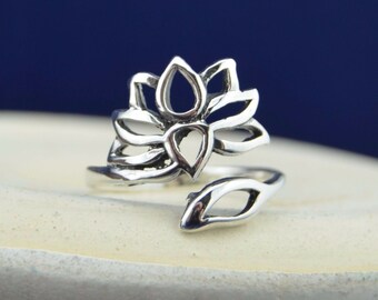 DTZH Rings Jewellery Ring S925 Sterling Silver Retro Inlaid Jasper Lady Lavish Atmosphere Lotus Ring Send Girlfriend Birthday Gift to Dear People DTZH Rings Jewellery Ring S925 Sterling Silver Retro Inlaid Jasper Lady Lavish Atmosphere Lotus Ring Send Girlfriend Birthday Gift to Dear People