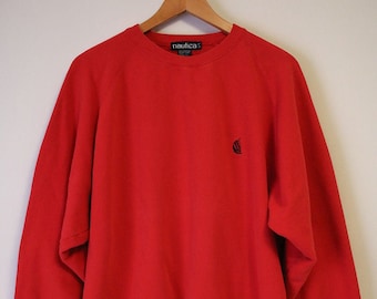 Vintage 1990s Nautica Jeans Type N-2 Knitted Sweater / Vintage 90s 