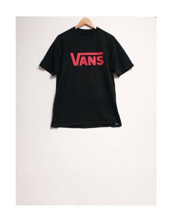 black and red vans shirt