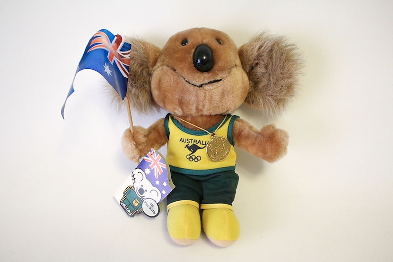 Vintage 1984 Australian Olympic Hi, I'm Willy Mascot Koala Bear Plush