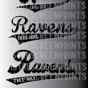 One Tree Hill Ravens Basketball Cheerleading Varsity Logo SVG, PDF, JPG & Illustrator File for Cricut, etc.