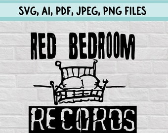 Red Bedroom Records | One Tree Hill | Peyton Sawyer Clipart | Wilmington, North Carolina | SVG, PDF, JPG & Illustrator Digital Files