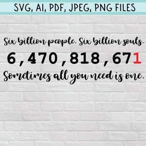 All You Need Is One Digital File, Peyton Sawyer Artwork Quote, One Tree Hill Clipart, SVG, PNG, JPEG & Illustrator Files for Cricut, etc.