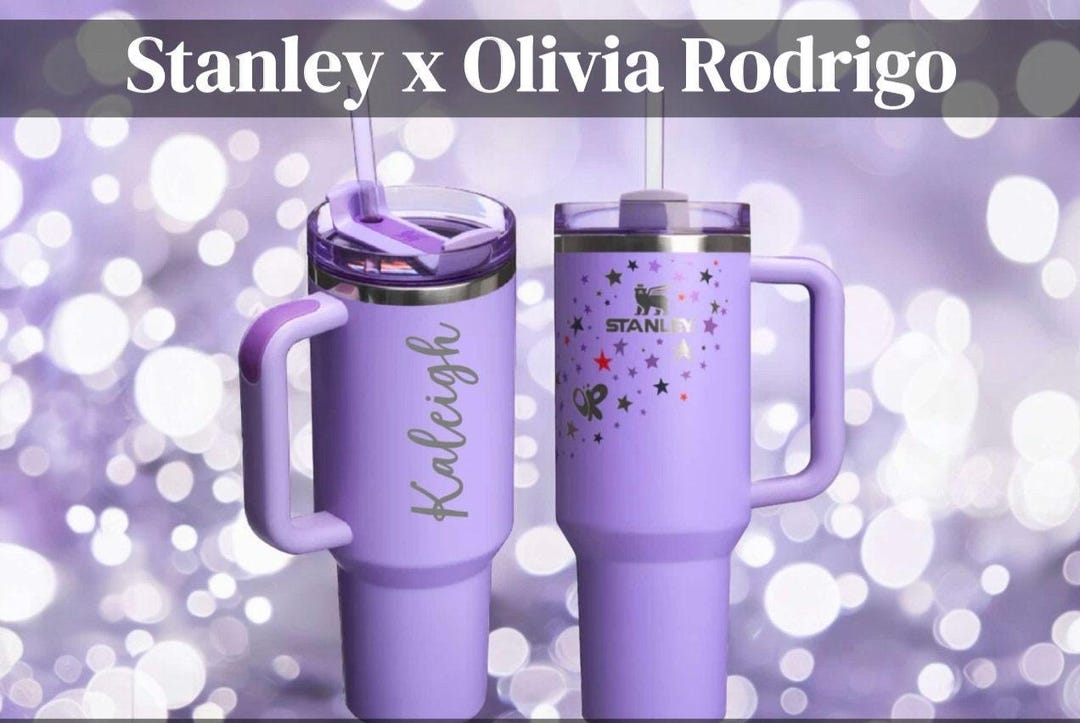 Olivia Rodrigo Stanley 40 Oz Quencher Custom Engraved Superstar