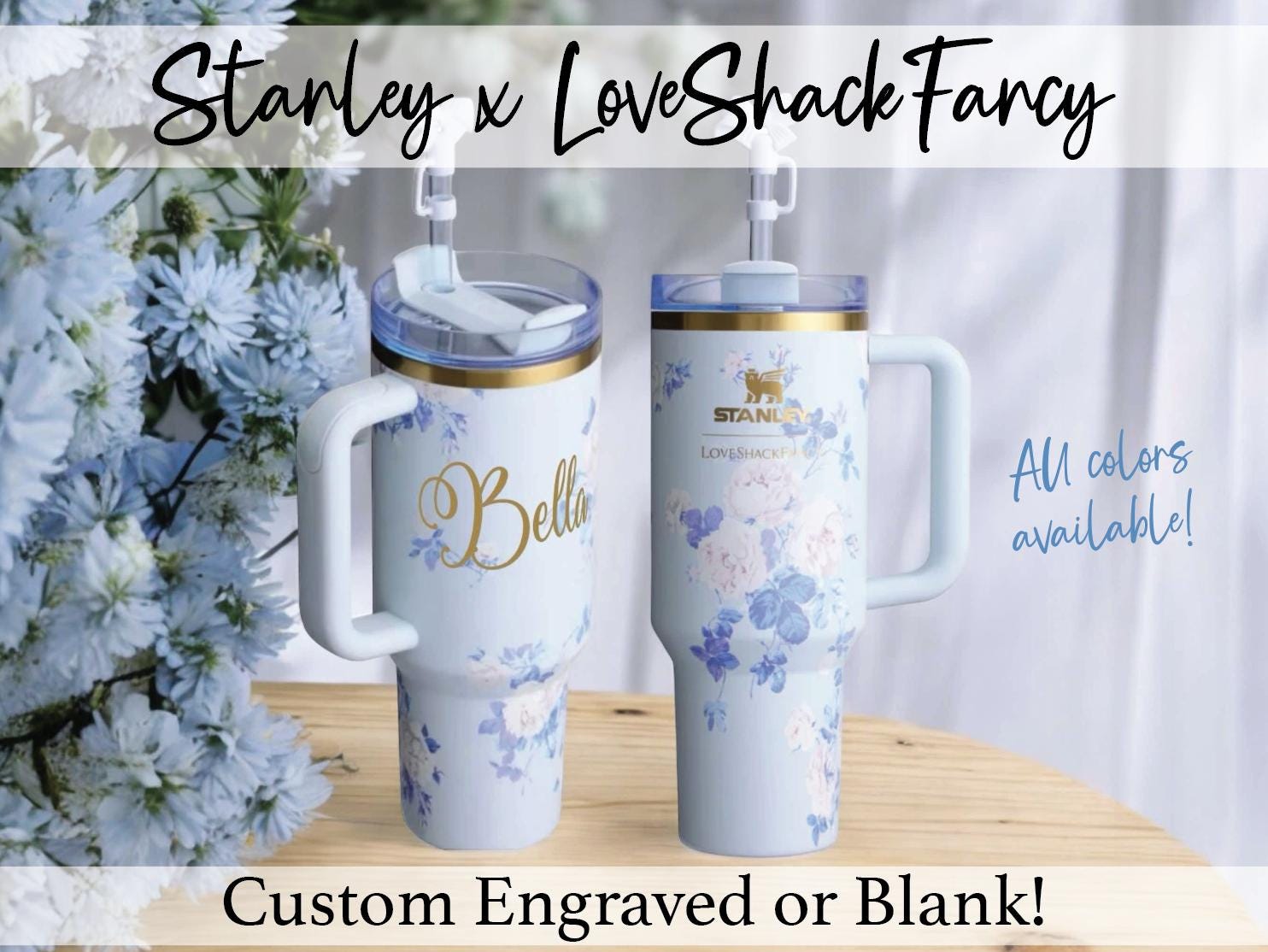 Stanley x LoveShackFancy (40 オンス) クエンチャー | カスタム Stanley x LoveShackFancy (40 オンス) クエンチャー | カスタム