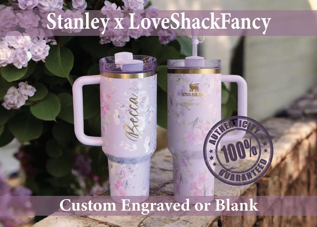 Stanley x LoveShackFancy 40オンス クエンチャー カスタム彫刻入り