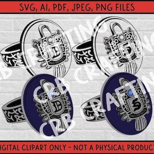Pamiętniki wampirów Salvatore Brothers Rings Clipart | TVD, Damon i Stefan, Elena Gilbert Pliki cyfrowe (SVG, png, jpg i więcej) dla Cricut