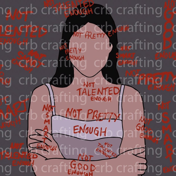 Brooke Davis - Not Good Enough Digital File, One Tree Hill Ravens, AI, SVG, JPG Clipart for Printable Stickers (Cricut, Silhouette)