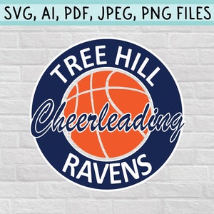 One Tree Hill Ravens Cheerleading Basketball Jacket Logo | Wilmington Clipart | Digital Files (SVG, PNG, JPEG, Adobe) for Cricut, etc.