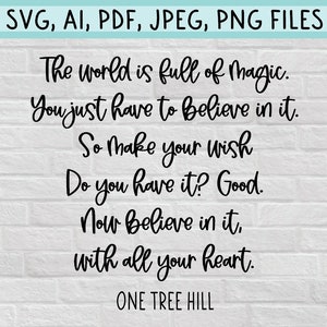 One Tree Hill Quote Clipart - "Eén kans, één leven" digitale bestanden (SVG, PNG, JPEG en meer) | Ravens Basketball, citaten van Scott Brothers