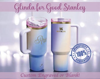 Stanley x Wicked Glinda 40 oz Quencher Custom Engraved Good Witch Tumbler Personalized Gifts Wizard of Oz Elphaba Broadway Musical Fans Gift