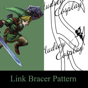 Bracer Pattern | Link |Elf Warrior | Vector PDF Cosplay Pattern