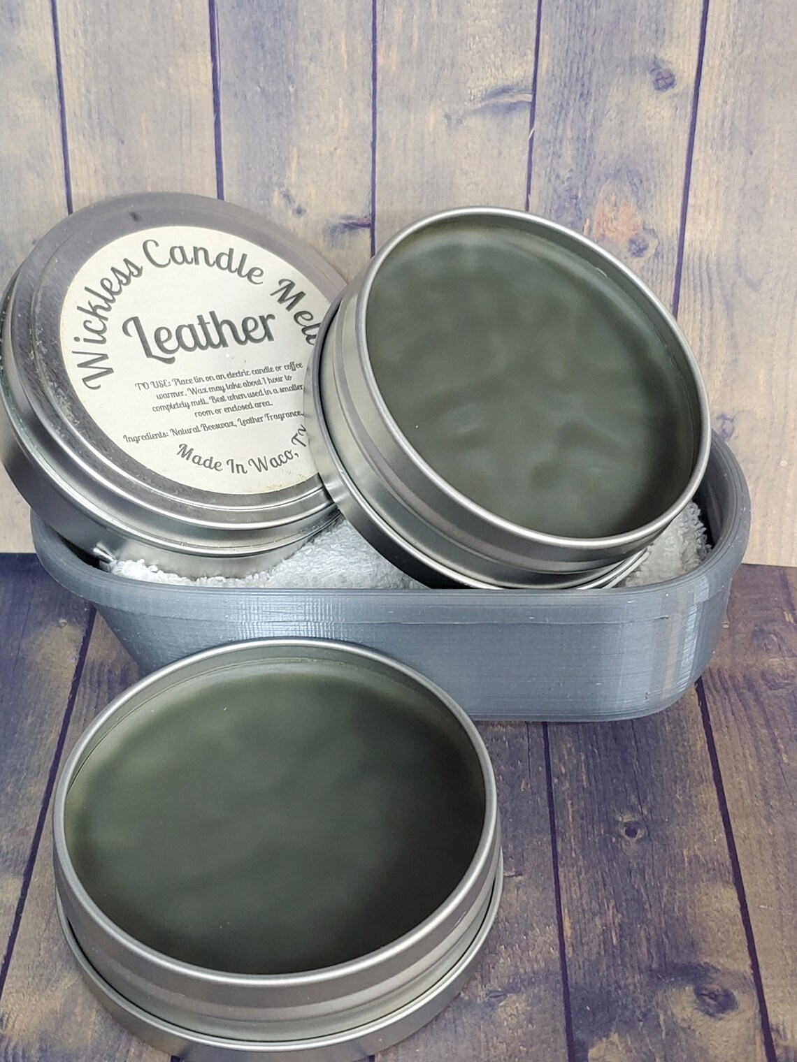 black leather wax