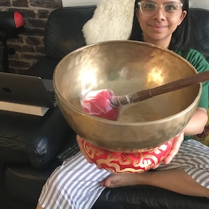 15 inches Singing Bowl || Himalayan Singing Bowl || Sound Therapy Bowl || Tibetan Bowl || Sound Healing | Hand Hammered Bowls