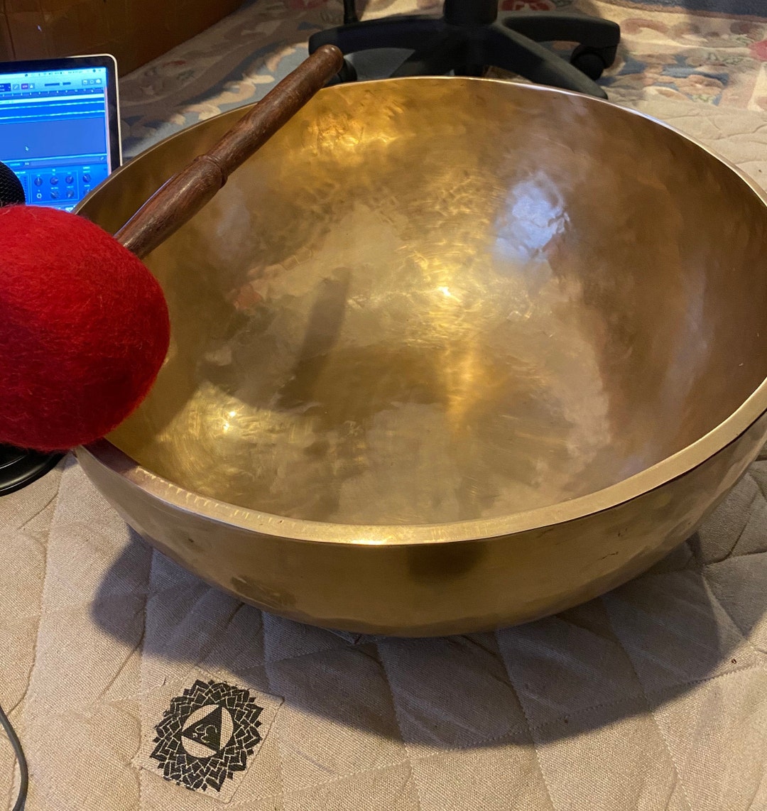 20 Inch Large Sound Therapy Singing Bowl Reiki and Sound Etsy