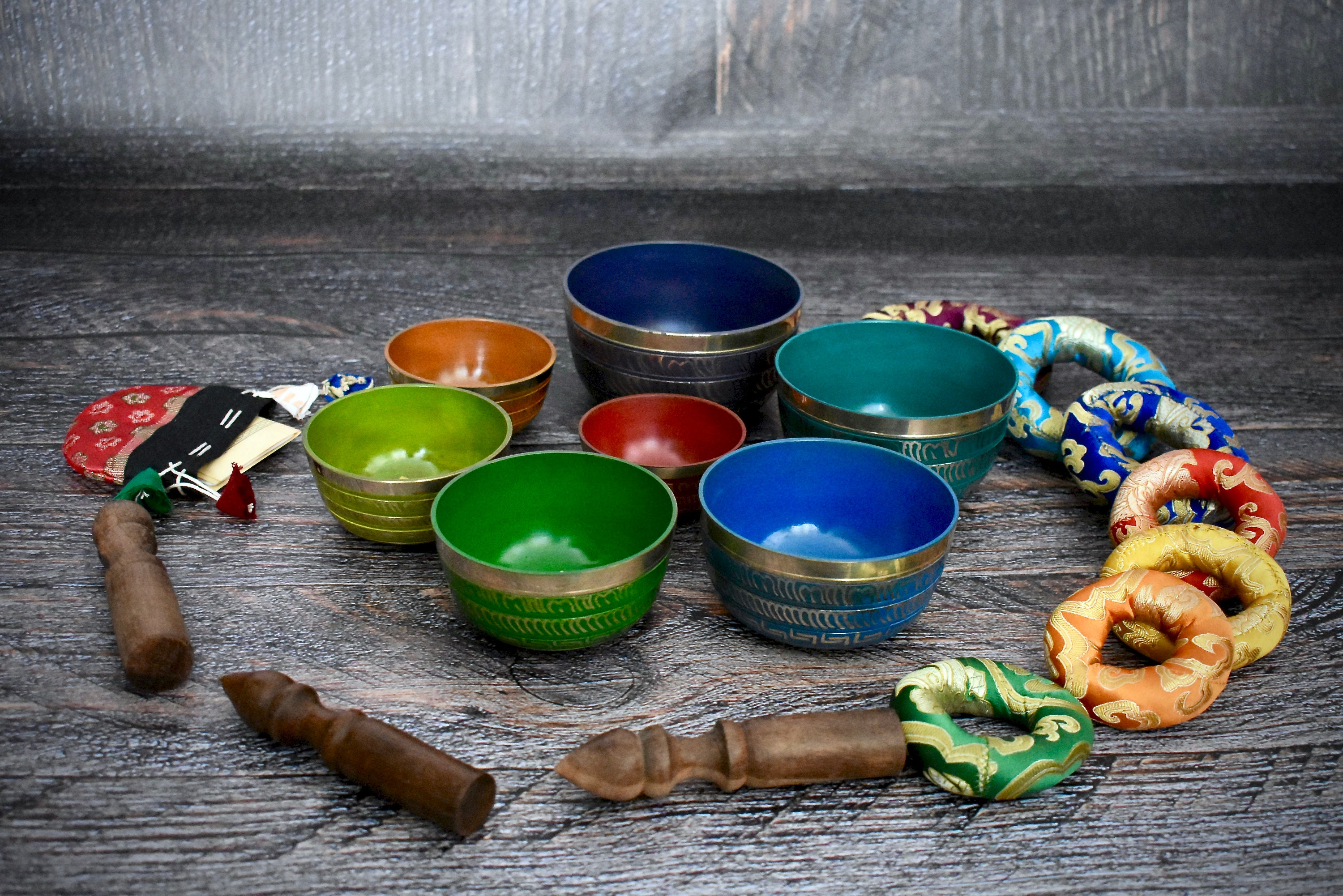 Learners Singing Bowls Set of 7 Vibrant Handcrafted in Etsy Australia