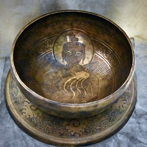 12&quot; Samantabhadra Buddha Singing Bowl || Handmade in Nepal || Premium Sound Therapy Bowl || Tibetan Singing Bowl