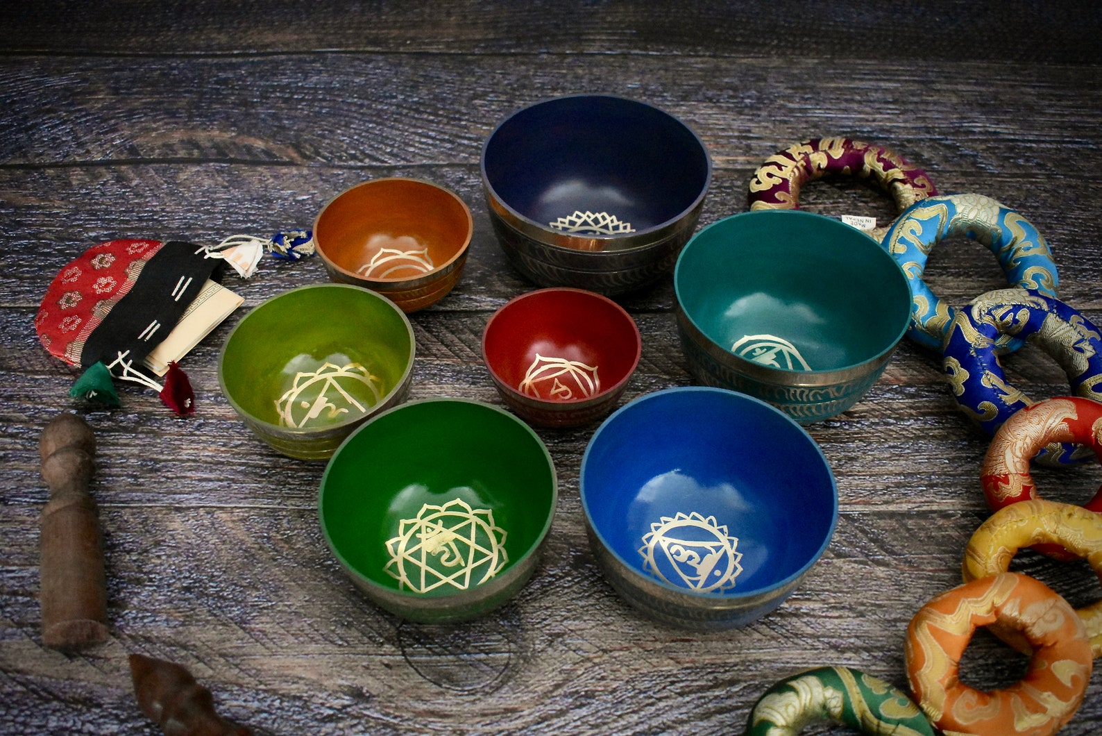 Learners Singing Bowls Set of 7 Vibrant Handcrafted in Etsy Australia