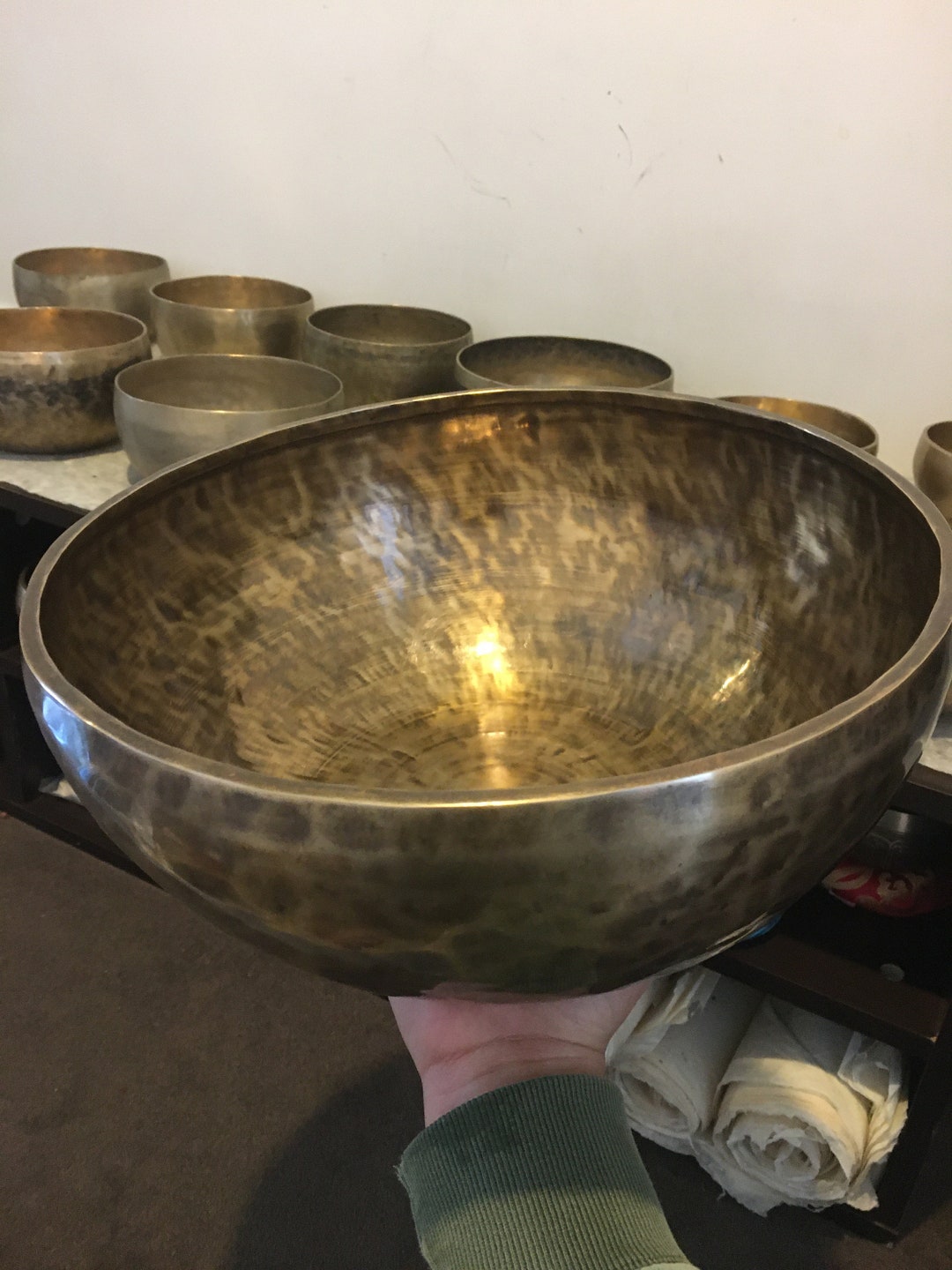 13 Large Sound Therapy Singing Bowl Reiki and Sound Bath Handmade in