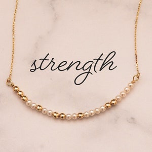 14k Gold Custom Name Morse Code Necklace | Customizable Hidden Message Jewelry with Pearl, Coral, or Turquoise | Unique Gift for Her