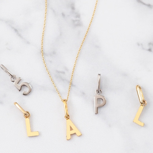 9K Solid Gold Initial Letter Pendant for Necklace / AZ / UK Etsy