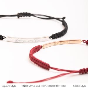 Pulsera de barra personalizada con hilo de oro auténtico de 14 quilates, pulsera de barra personalizada, pulsera unisex con grabado personalizado para hombre y mujer, pulsera de barra con urna conmemorativa