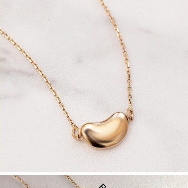 Real Kidney Bean Necklace Etsy