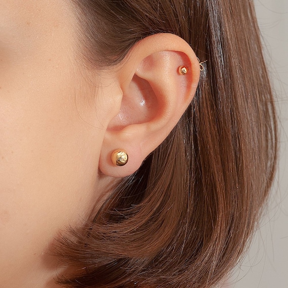 Ball Stud Earrings High Polish Solid Gold 4mm 9 Mm Round Ball Post 14k 18k Solid Gold Stud Sphere Ball Earrings is a Great Christmas Gift. Etsy Canada